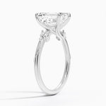 Elegant Emerald Cut Moissanite Engagement Ring