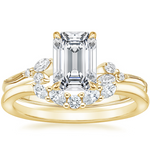 Elegant Emerald Cut Moissanite Engagement Ring