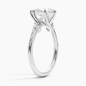 Elegant Pear Shaped Moissanite Engagement Ring Copy