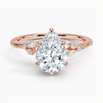 Elegant Pear Shaped Moissanite Engagement Ring Copy