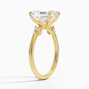 Elegant Radiant Cut Moissanite Engagement Ring