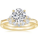 Elegant Round Shaped Moissanite Engagement Ring