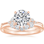 Elegant Round Shaped Moissanite Engagement Ring