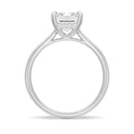 Emerald Cut Hidden Halo Moissanite Bridal Set