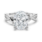 Enchanted Forest Oval Shaped Moissanite Ring