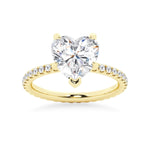 Endless Love Heart-Shaped Moissanite Engagement Ring