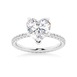 Endless Love Heart-Shaped Moissanite Engagement Ring