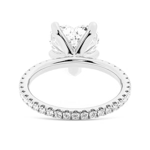 Endless Love Heart-Shaped Moissanite Engagement Ring