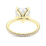 Endless Love Heart-Shaped Moissanite Engagement Ring