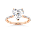 Endless Love Heart-Shaped Moissanite Engagement Ring