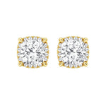 Halo Cushion Cut Moissanite Earrings