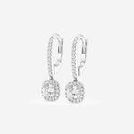 Halo Cushion Pavé Moissanite Earrings