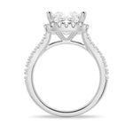 Halo Princess Cut Moissanite Engagement Ring