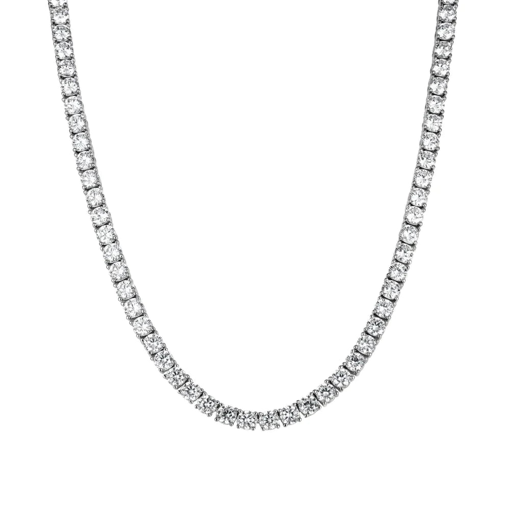 Iced Moissanite Tennis Necklace