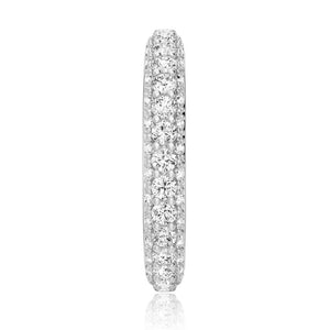 Micropavé Moissanite Eternity Wedding Band