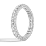 Micropavé Moissanite Eternity Wedding Band