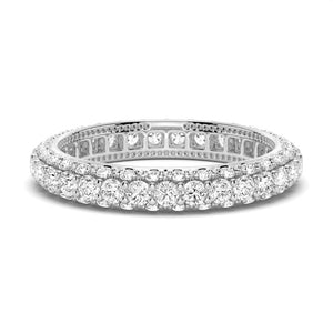 Micropavé Moissanite Eternity Wedding Band