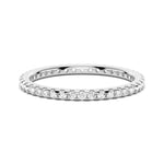 Pavé Scalloped Moissanite Eternity Band