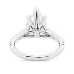 Pear Shaped Split-Shank Moissanite Bridal Set