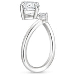 Petite Brilliant Radiant Moissanite Engagement Ring