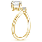 Petite Brilliant Radiant Moissanite Engagement Ring