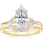 Petite Marquise Cut Moissanite Engagement Ring