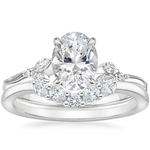 Petite Oval Shaped Moissanite Engagement Ring