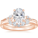 Petite Oval Shaped Moissanite Engagement Ring