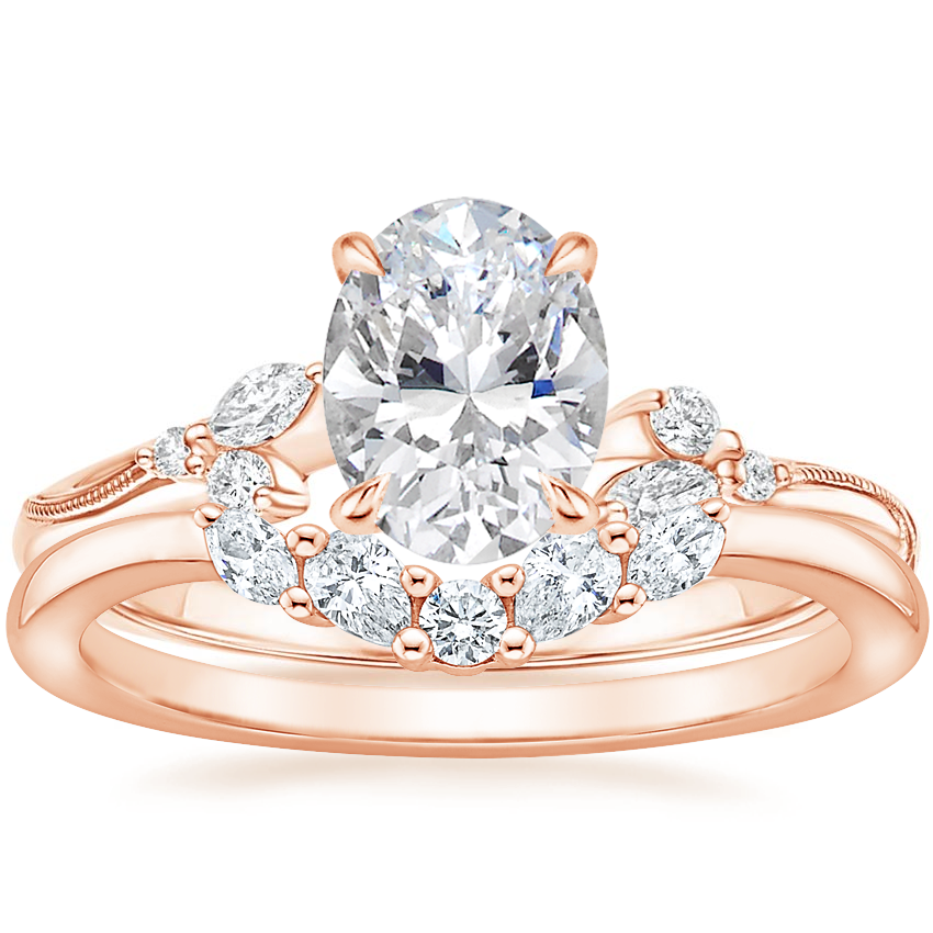 Petite Oval Shaped Moissanite Engagement Ring