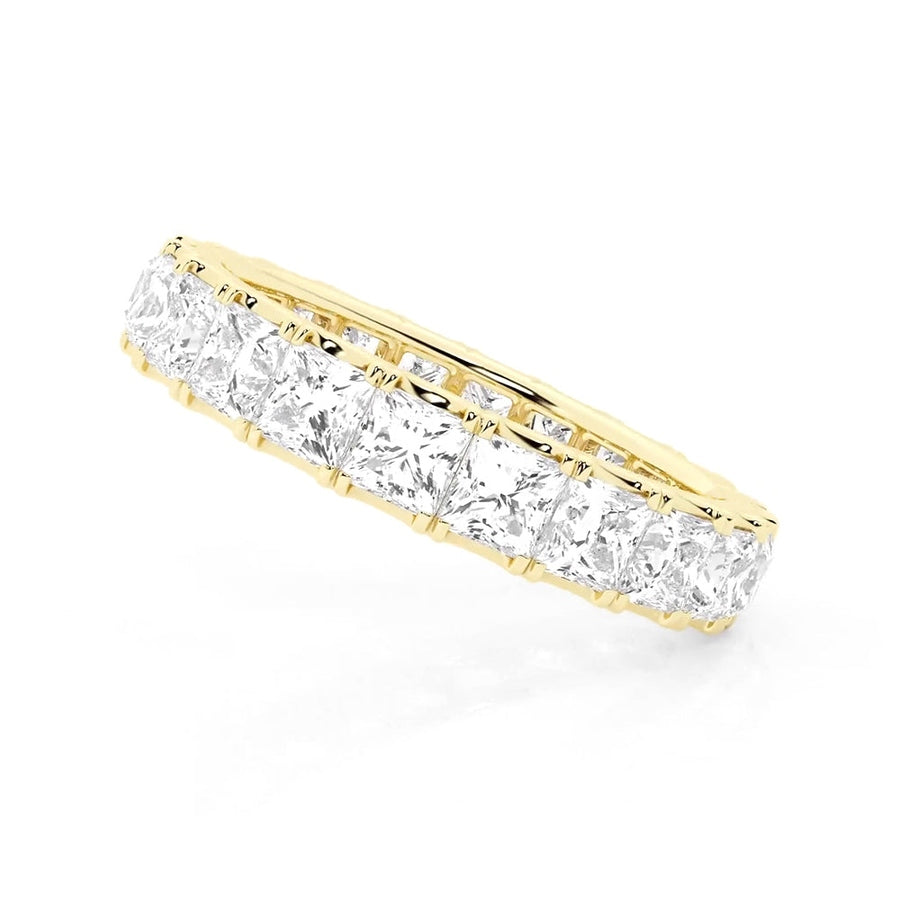 Princess Cut Moissanite Eternity Band - 5ctw.