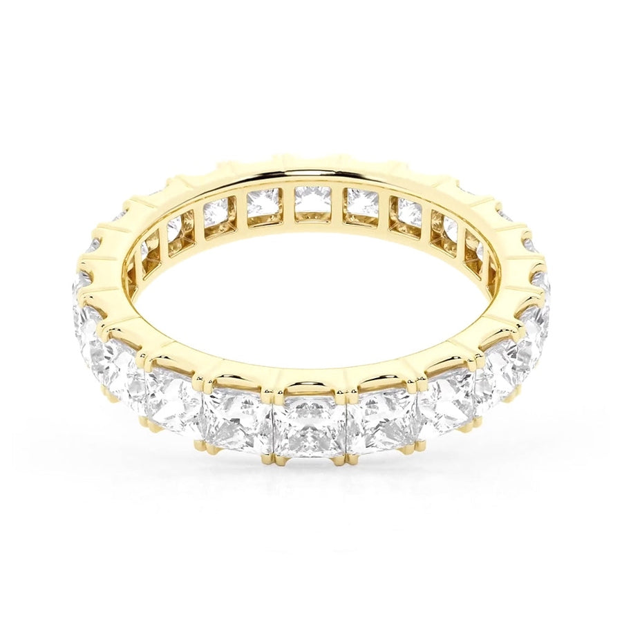 Princess Cut Moissanite Eternity Band - 5ctw.