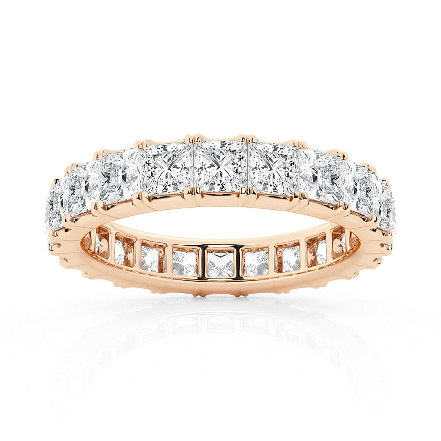 Princess Cut Moissanite Eternity Band - 5ctw.