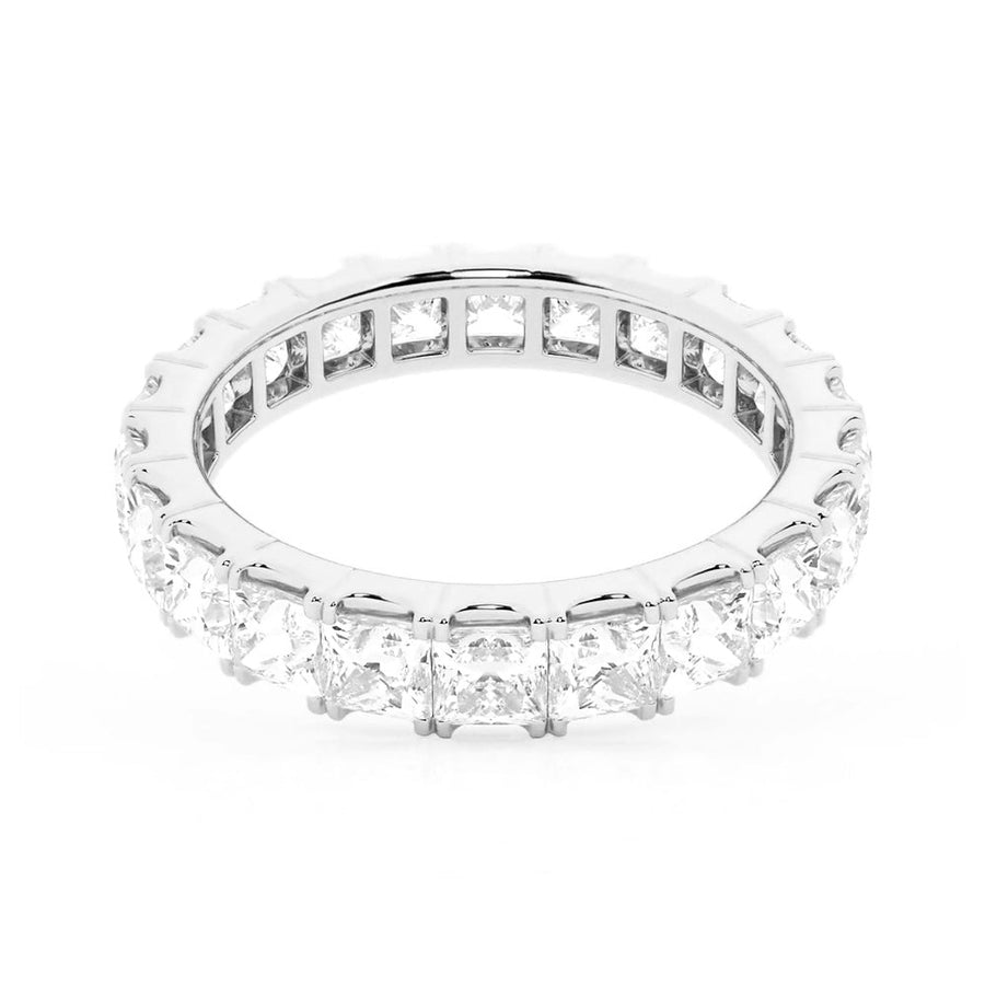 Princess Cut Moissanite Eternity Band - 5ctw.