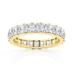 Princess Cut Moissanite Eternity Band - 5ctw.