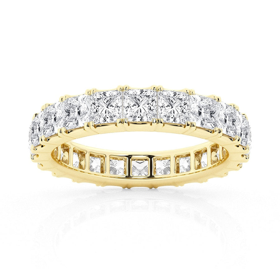 Princess Cut Moissanite Eternity Band - 5ctw.