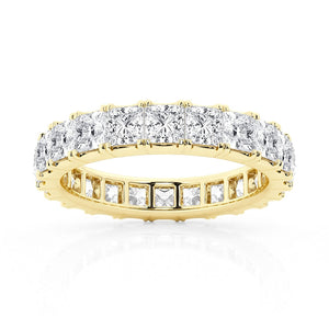 Princess Cut Moissanite Eternity Band - 5ctw.