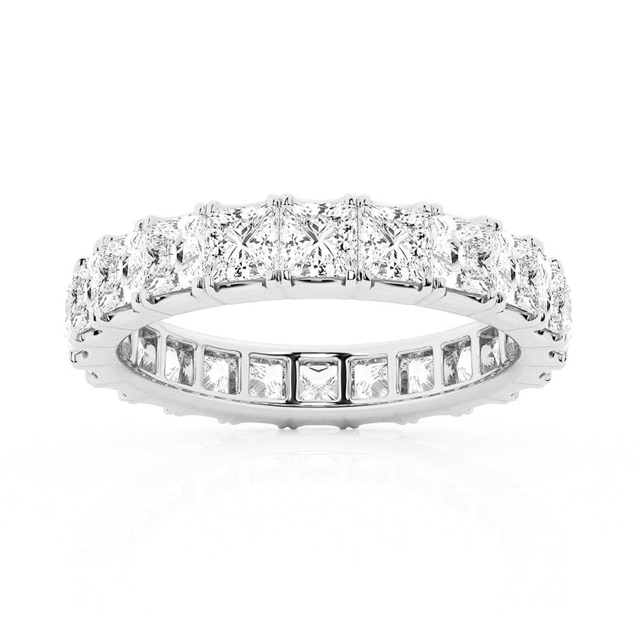 Princess Cut Moissanite Eternity Band - 5ctw.