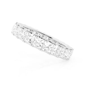 Princess Cut Moissanite Eternity Band - 5ctw.