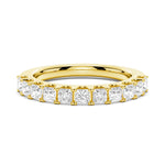 Princess Cut Moissanite Half Eternity Band - 1.65 ctw.