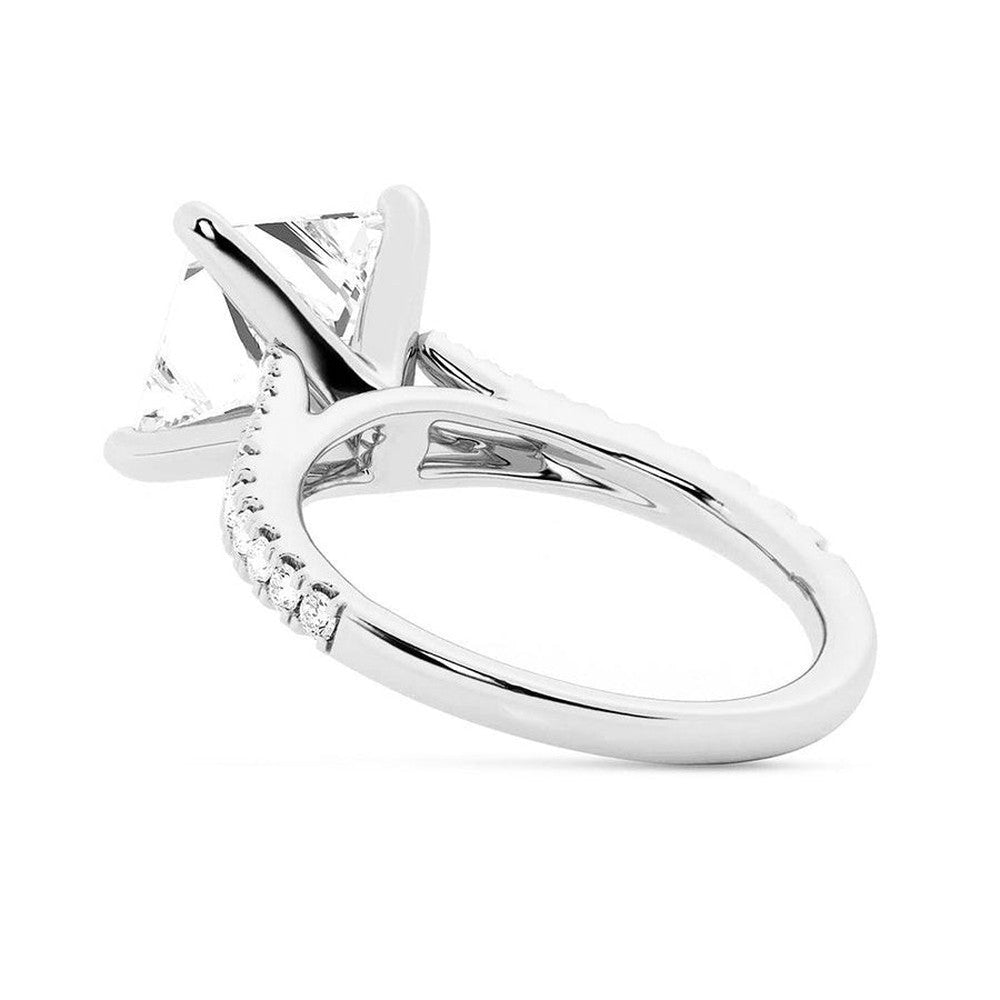 Princess Cut Split-Shank Moissanite Bridal Set