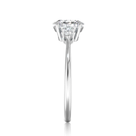 Princess Cut Three Stone Lab Grown Diamond Engagement Ring