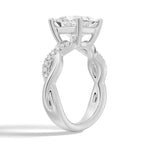 Princess Cut Twist Vine Moissanite Bridal Set