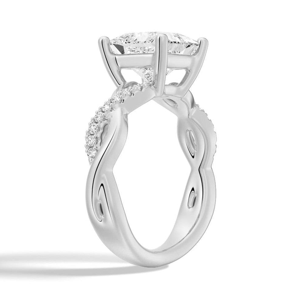 Princess Cut Twist Vine Moissanite Bridal Set