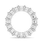 Prong-Set Emerald-Cut Moissanite Eternity Wedding Band - 8.9 CT.