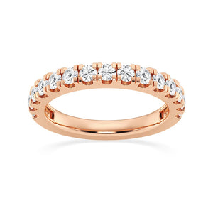 Radiant Brilliance Round Moissanite Wedding Band