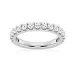 Radiant Brilliance Round Moissanite Wedding Band