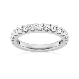 Radiant Brilliance Round Moissanite Wedding Band