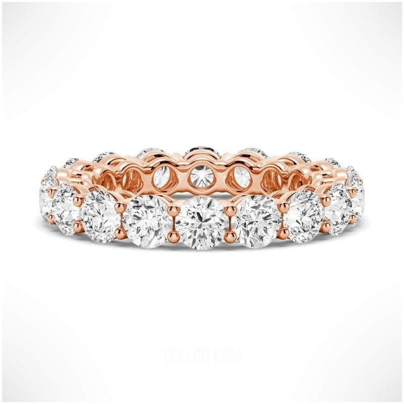 Radiant Unity Moissanite Eternity Band