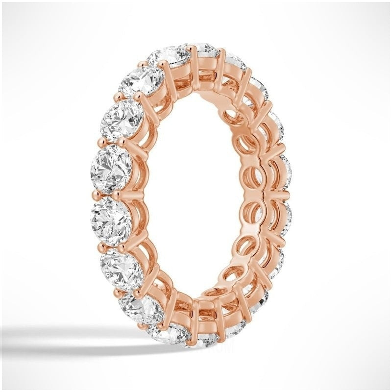 Radiant Unity Moissanite Eternity Band