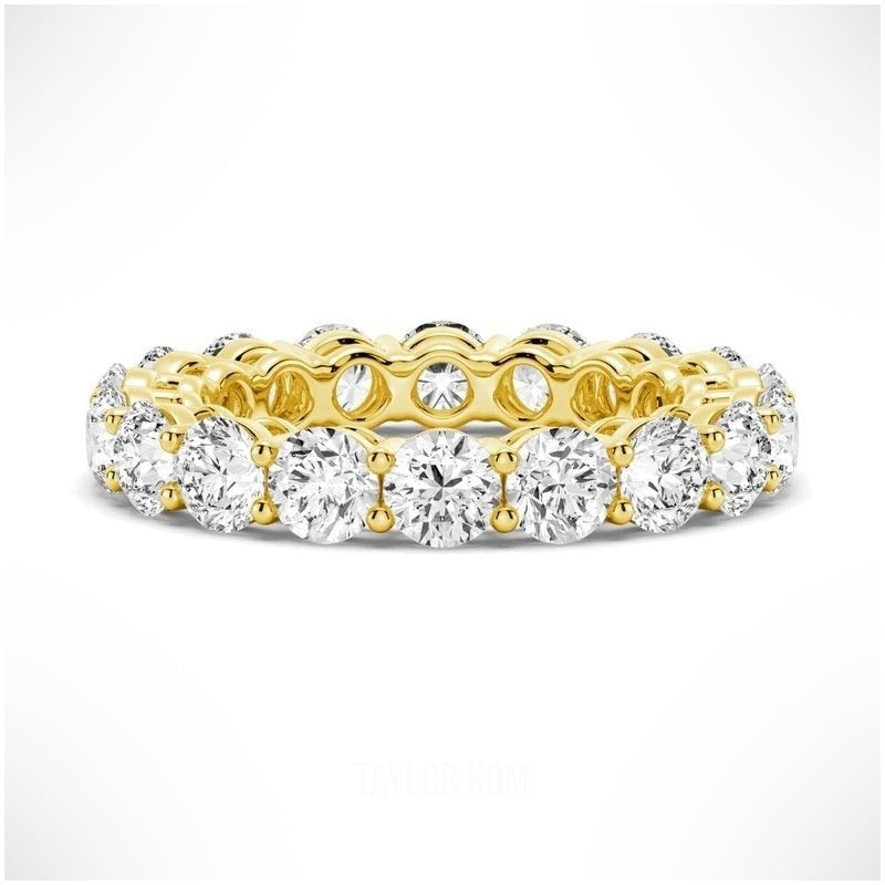 Radiant Unity Moissanite Eternity Band